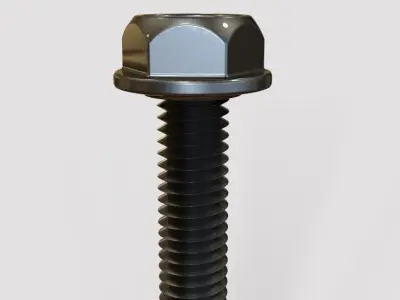 M5 Hex Bolt and Nut-02 3D print model
