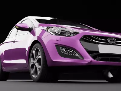 Hyundai i30 Pink 3D model