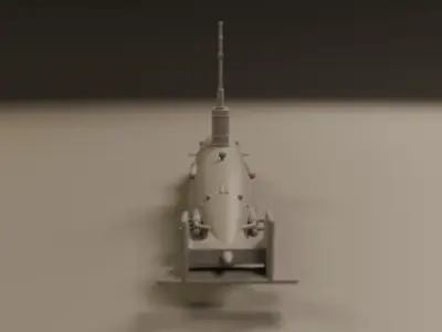 submarine 3D print model 2