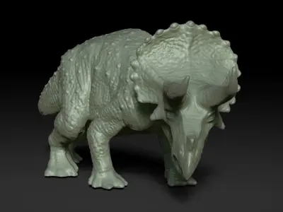 Triceratops Free 3D print model