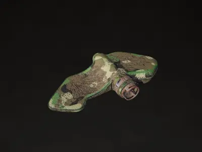 Woodland Petal explosive mine highpoly 3D model