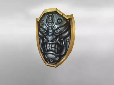 Face Shield Low Poly Low-poly 3D model