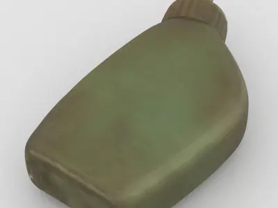 Oiler High Poly olive oil bottle 3D model