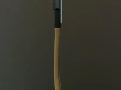 Carpenter Axe Low-poly 3D model
