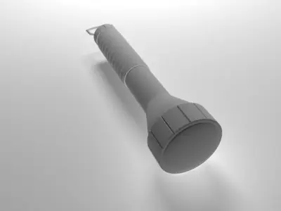Flashlight Low-poly 3D model shop