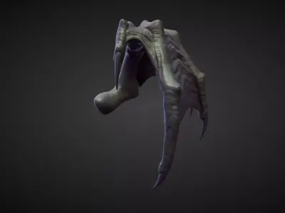 WING31 high poly sculpt 3D model