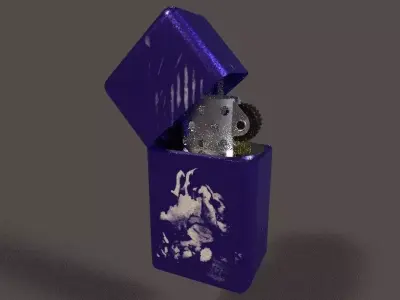 Ligter lighter with design 3D model