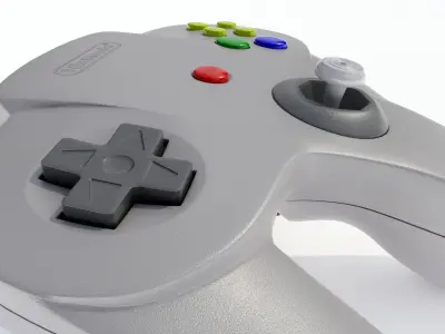 Nintendo 64 Controller 3D model