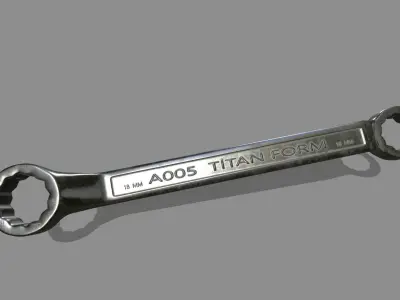 wrench Low-poly 3D model 35