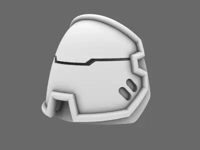 Space Knights V4 Savage Plain Shoulder Pads Type C 3D print model