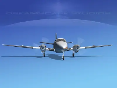 Beechcraft B99 Air Wisconsin 3D model