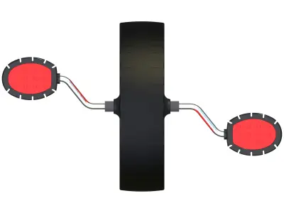 Tricycle Front Axle 3D model