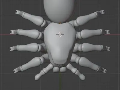 Simple Spider Model 3D model