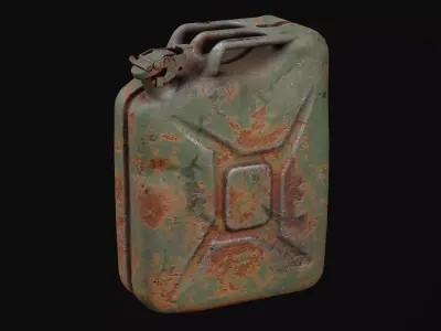 Old Jerry Can Game Ready  Low-poly 3D model