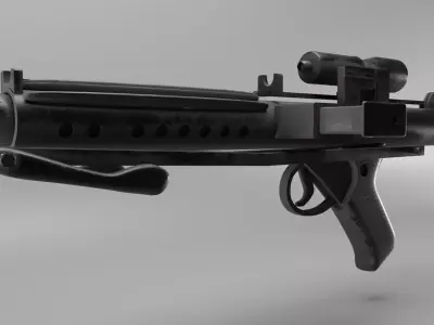 E-11 Blaster Rifle Free low-poly 3D model