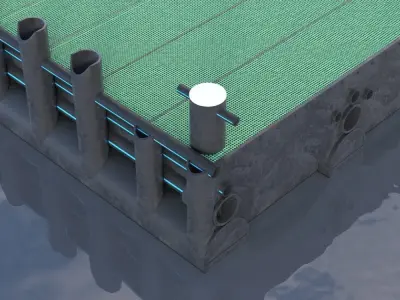 Water Dock  3D model