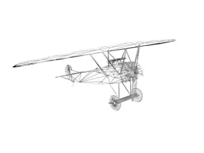 AIRCRAFT FOKERD7 3D model