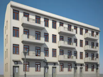 Apartment Building 20 3D model