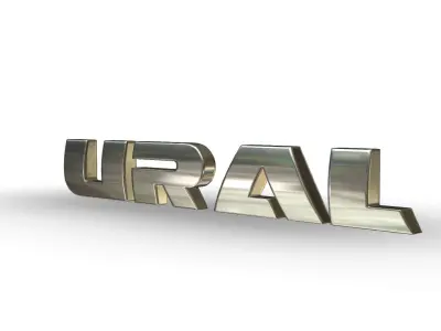 ural logo 3D model by 3dlogoman