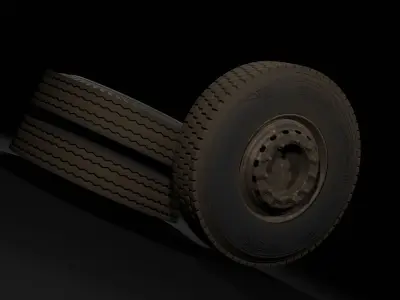 Dirty Tires Free 3D model