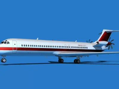 Boeing 7X7-1 Jet Fan V105 3D model