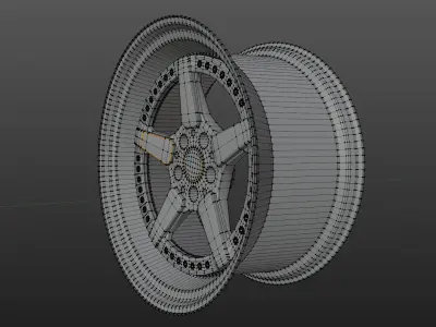 Car Rim 3D model by JustasR3D