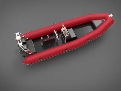 rescue boat 3D model get