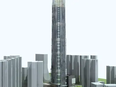 Office Building 3D model 211