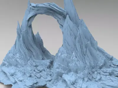 Cliff Archway Spikes 2  3D model