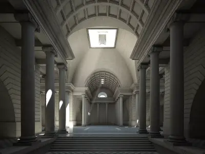 classical building 3D model by Brykmann