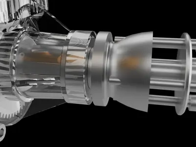 Model aircraft engine  RS55 3D model