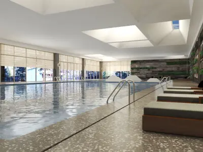 Swimming Pool 3D model 37