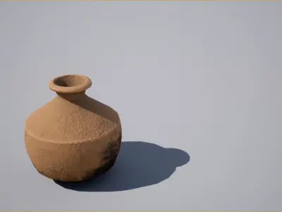 Egyptian Jar Low-poly 3D model buy