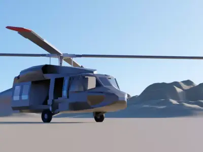 UH - 60 BLACKHAWK 3D model