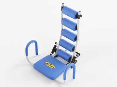 Gym Trainer AB Rocket - Rigged 3D model