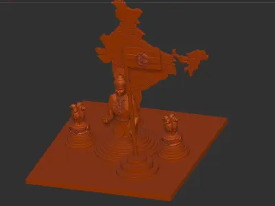 Bharat mata  3D print model