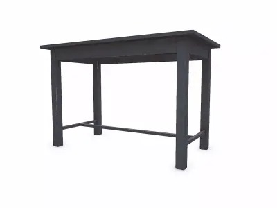 Simple Old Metal Table Low-poly PBR Free low-poly 3D model
