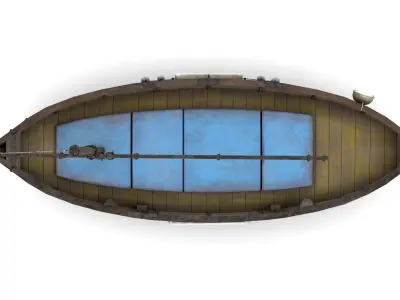 Fishing Boat 05 Low-poly 3D model