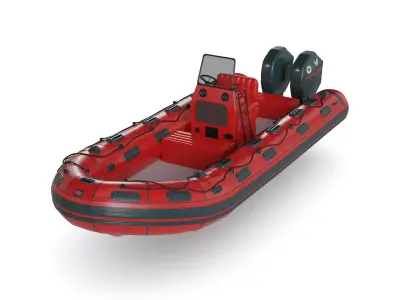 Inflatable Dinghy 3D model