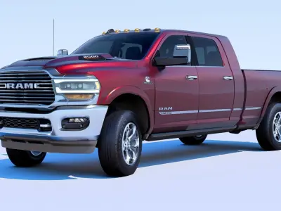RAM 2500 Limited Mega Cab Stock 2024 Refresh 3D model