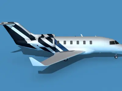 Bombardier CL604 Challenger V09 3D model