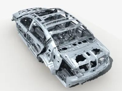 Car Frame 01 3D model