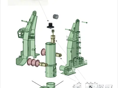 Dockside crane Typ C 3D print model