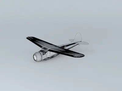 Cessna 195 Free 3D model