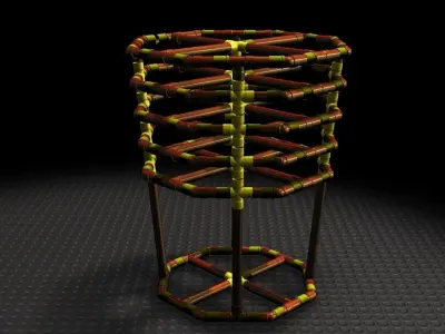 Organic Vinegar reactor Structure Free 3D model