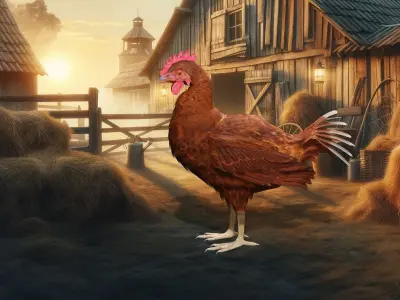 Farm Favorite 3D free Chicken The Egg Producer Low-poly 3D model