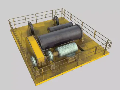 CT Structure Crane Low-poly 3D model