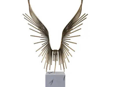 Abstract Bird Sculpture 3D model