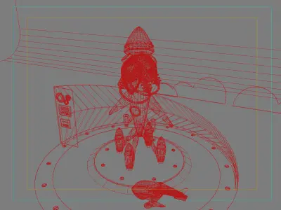 rocket 3D model order