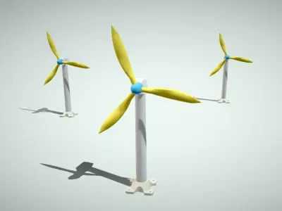 Wind Turbine Free 3D model order